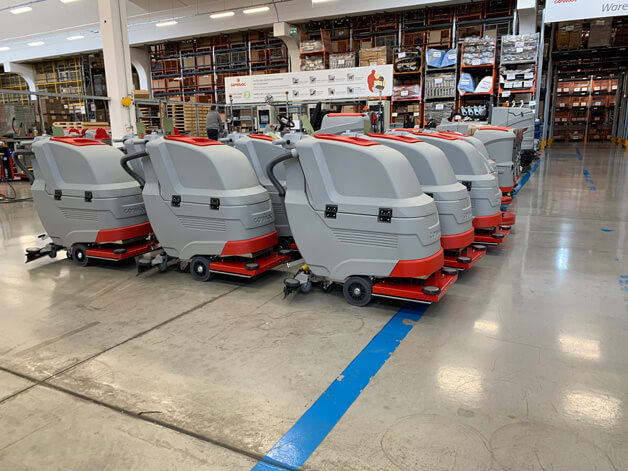 Macchine usate per la pulizia professionale